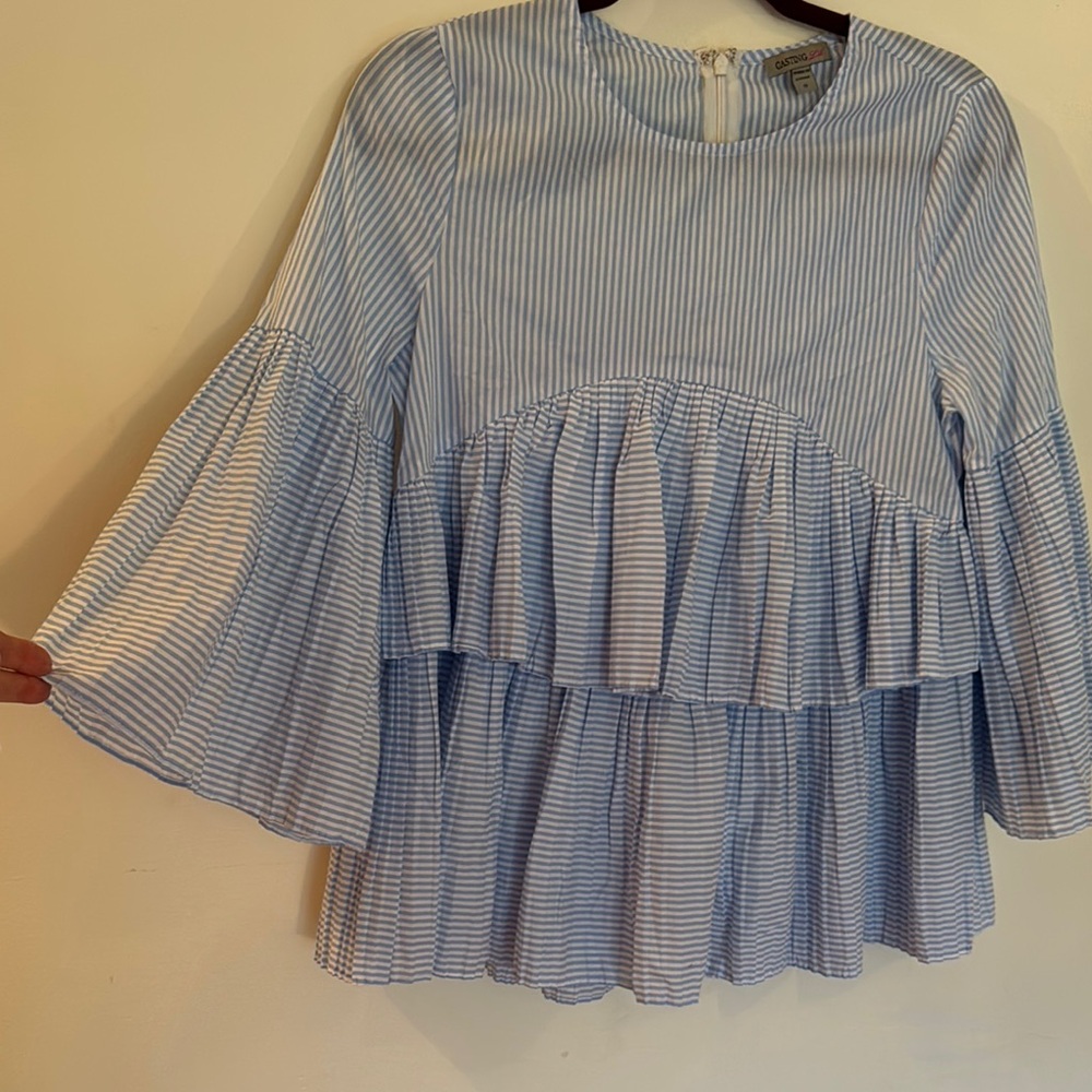 Blue Striped Women's Top